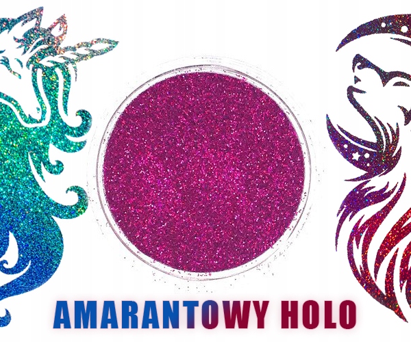 

amarantowy Holo tatuaż brokatowe szablony 3 ml