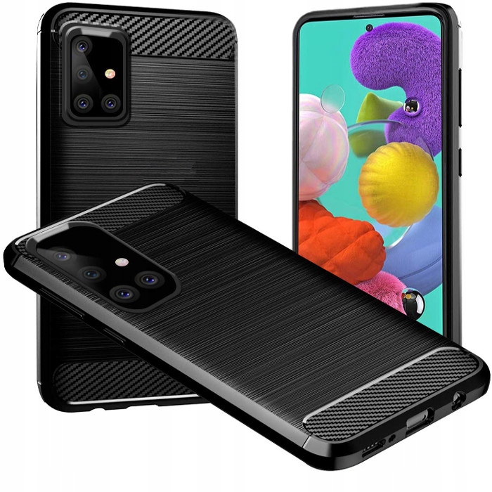 

Etui Pancerne Karbon Szkło do Samsung Galaxy A71