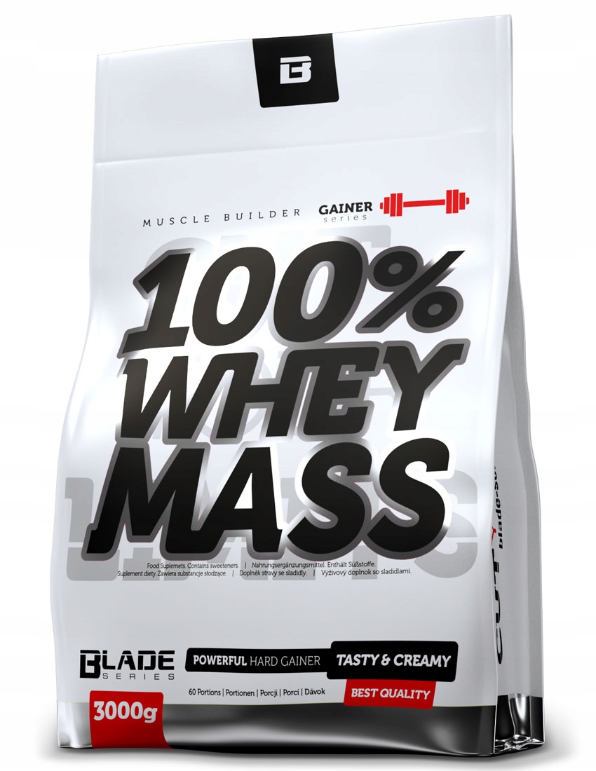 Hi Tec Blade 100% Whey Mass 3000g Gainer Pro Nabrání Hmoty