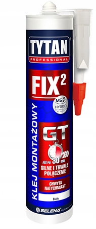 

Klej Montażowy Tytan Gt FIX2 290ML Biały