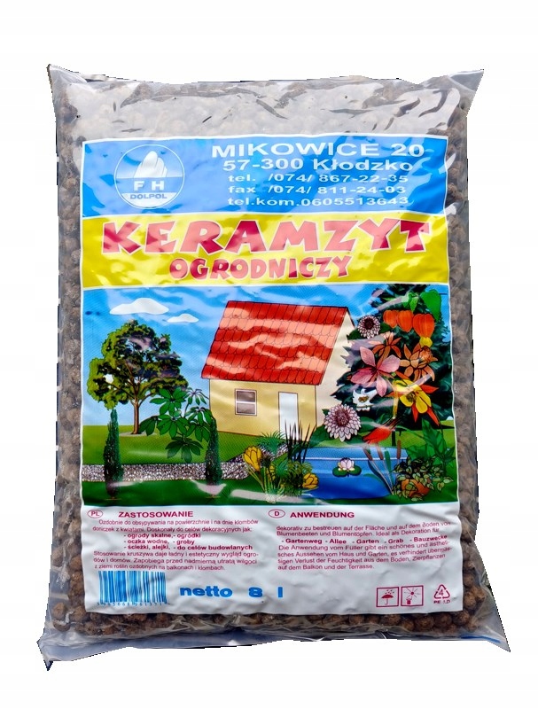 

Keramzyt Ogrodniczy 10-20 mm 8 L drenaż
