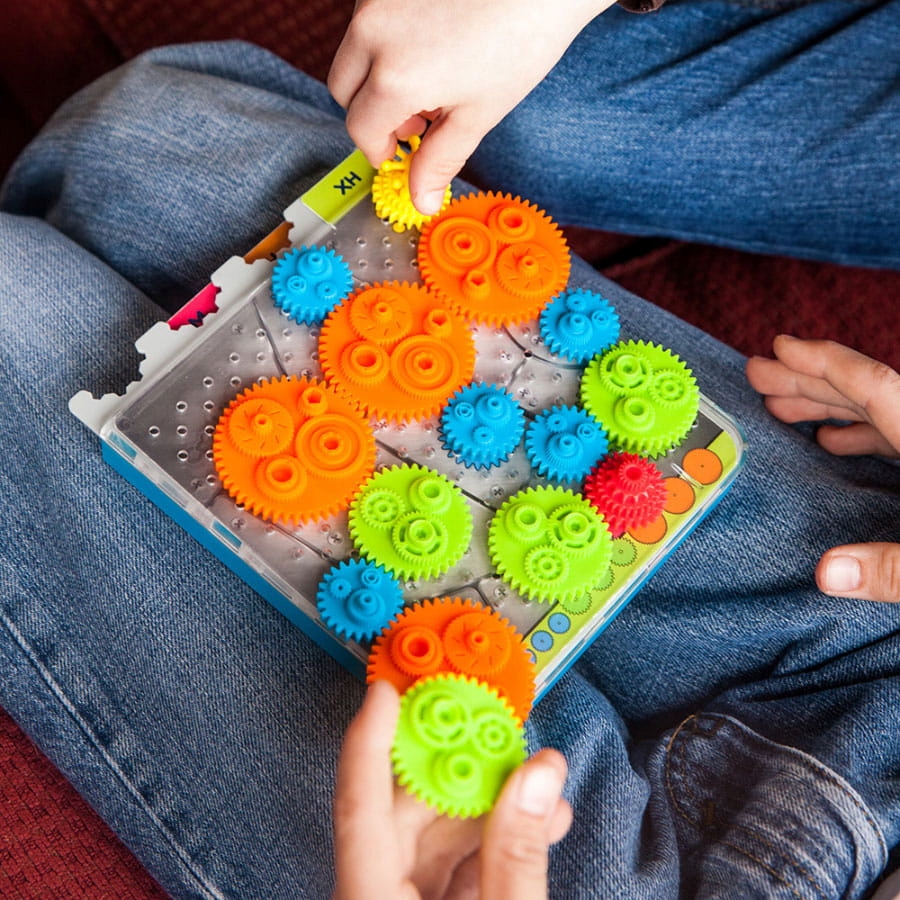 Logiczna Łamigłówka Kółka Zębate Crankity Karty Typ Podstawa