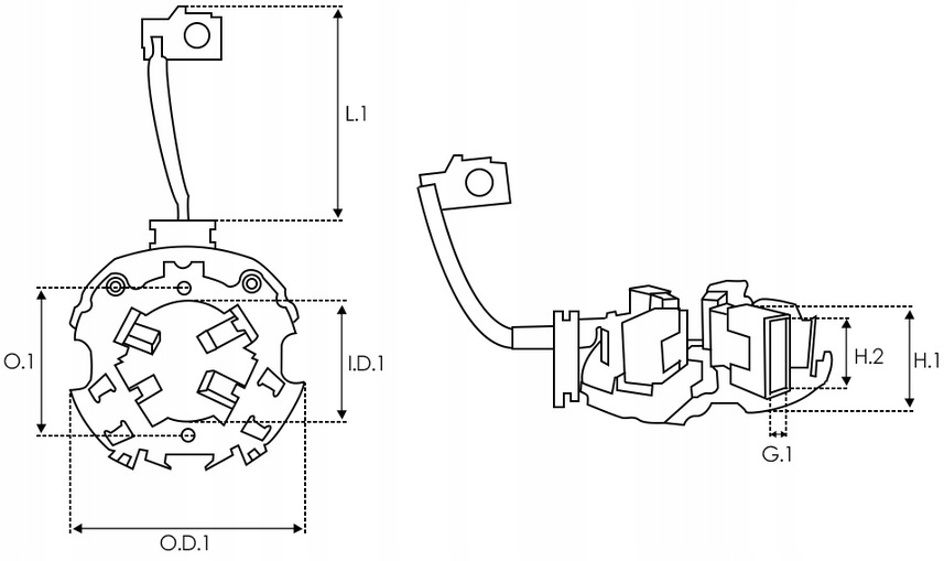 SZCZOTKOTRZYMACZ ROZRUSZNIKA BOSCH VW AUDI Producent części HC-Cargo