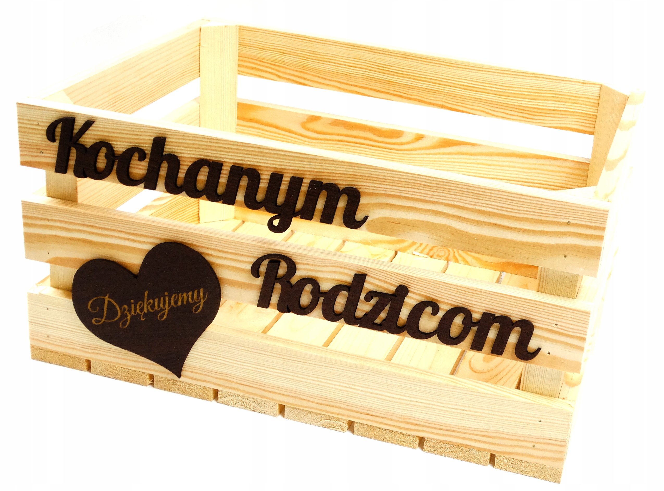 

Podziękowanie Dla Rodziców Skrzynka Ślub Napis XXL