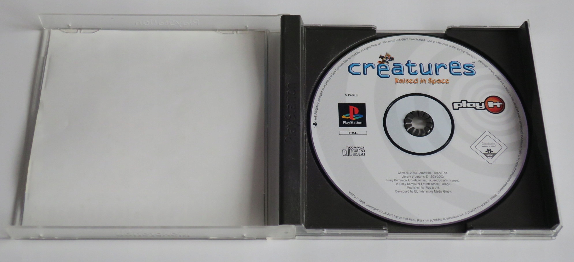 PS1 CREATURES RAISED IN SPACE PLAYSTATION 1 PSX Tematyka gry akcji