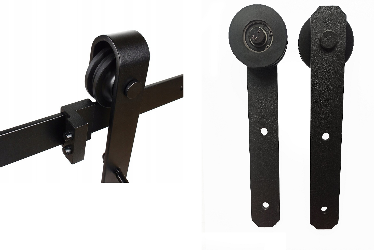 System do drzwi przesuwnych Barndoor Rustical 2,5m loftowy szyna w całości Maksymalna szerokość drzwi 120 cm