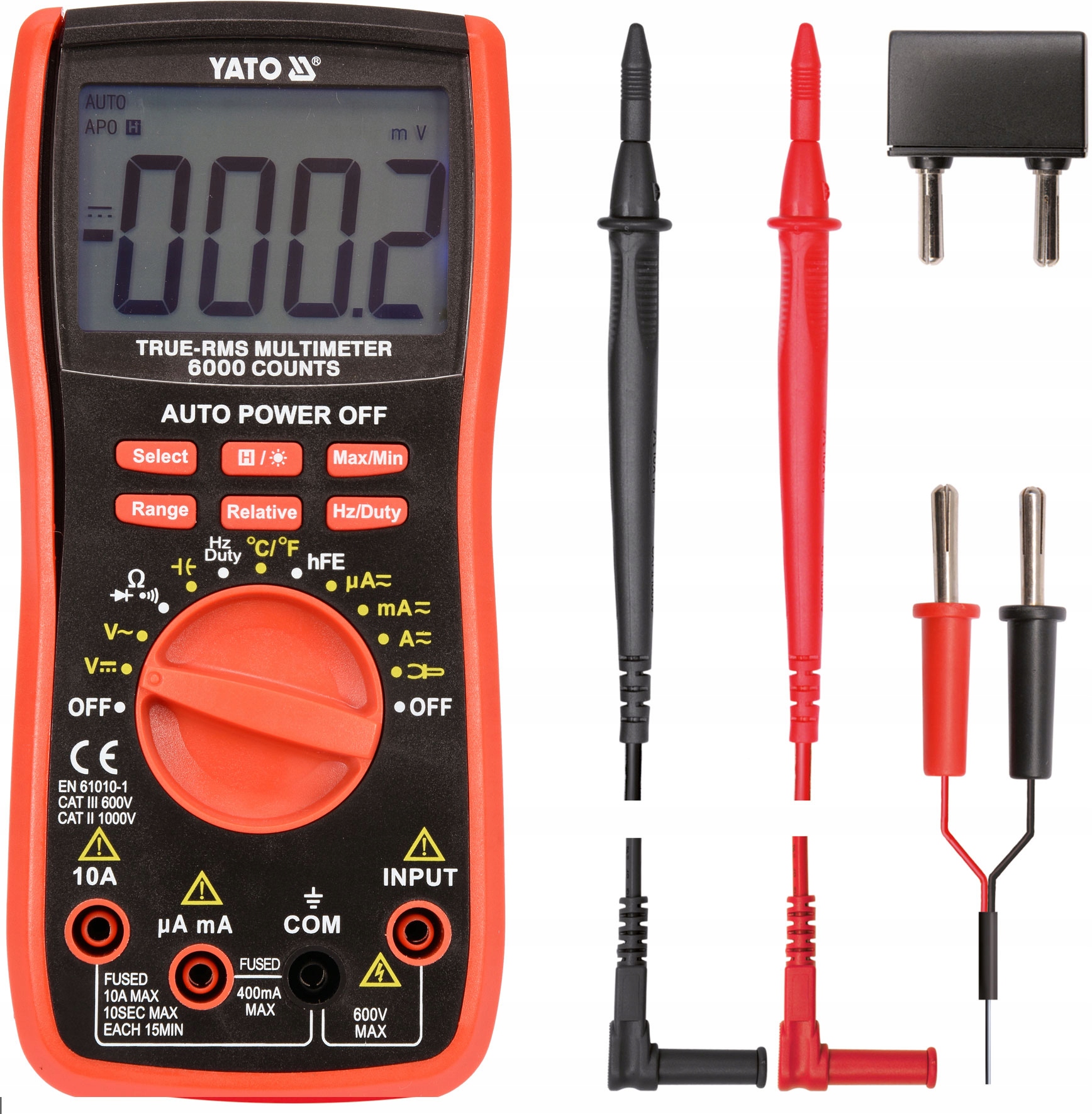 MIERNIK CYFROWY TRUE RMS LCD AUTOMATYCZNY YATO