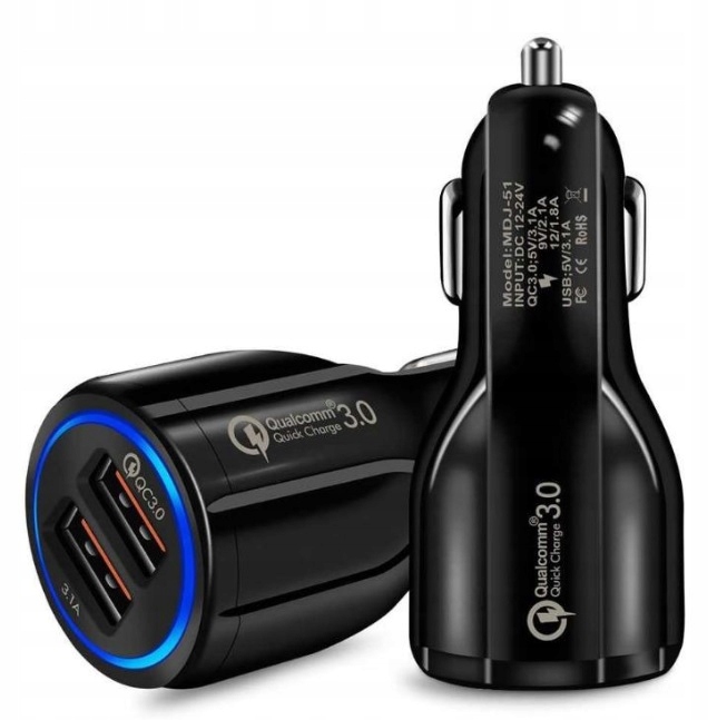 

Ładowarka Usb Qc 3.0 Super Fast Charge 2 Porty Usb