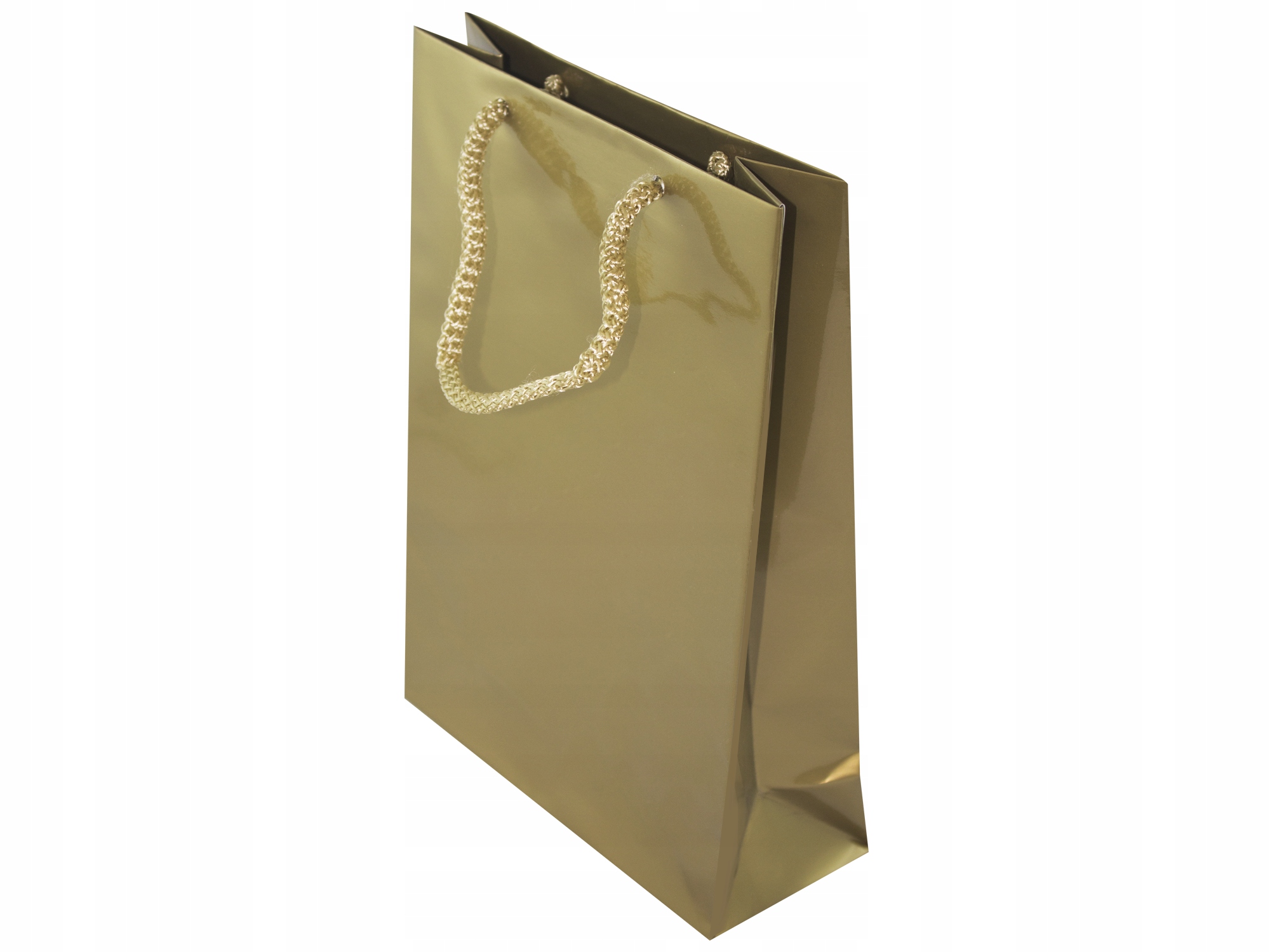 

Torba Torebka Laminowana Złota 17x7x25