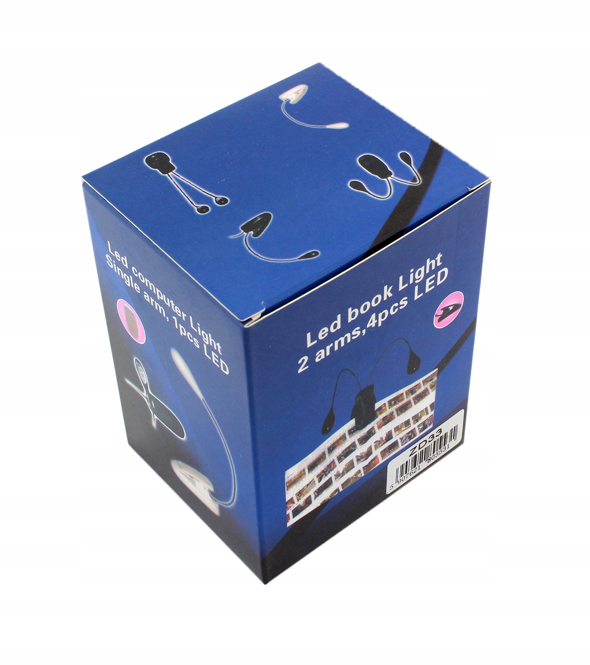 LAMPKA PODWÓJNA Z KLIPSEM LED CZYTANIA KSIĄŻEK ELASTYCZNA Kod producenta ZD33