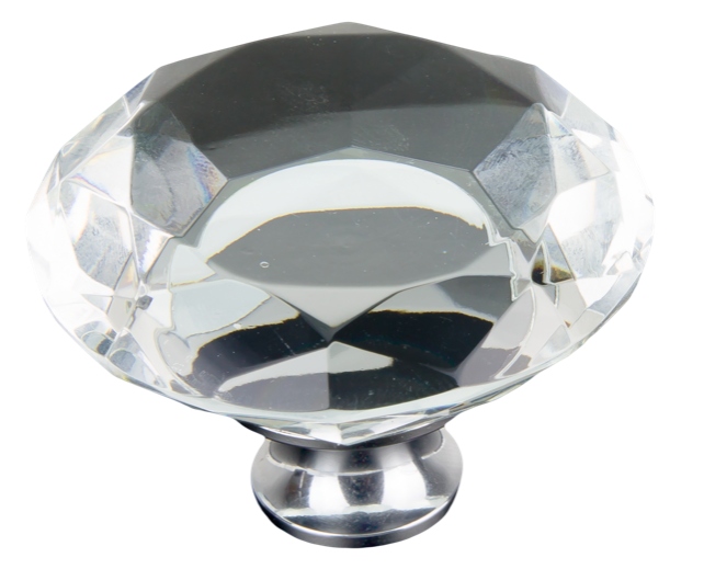 GAŁKA MEBLOWA LEA KRYSZTAŁ OKRĄGŁA CHROM