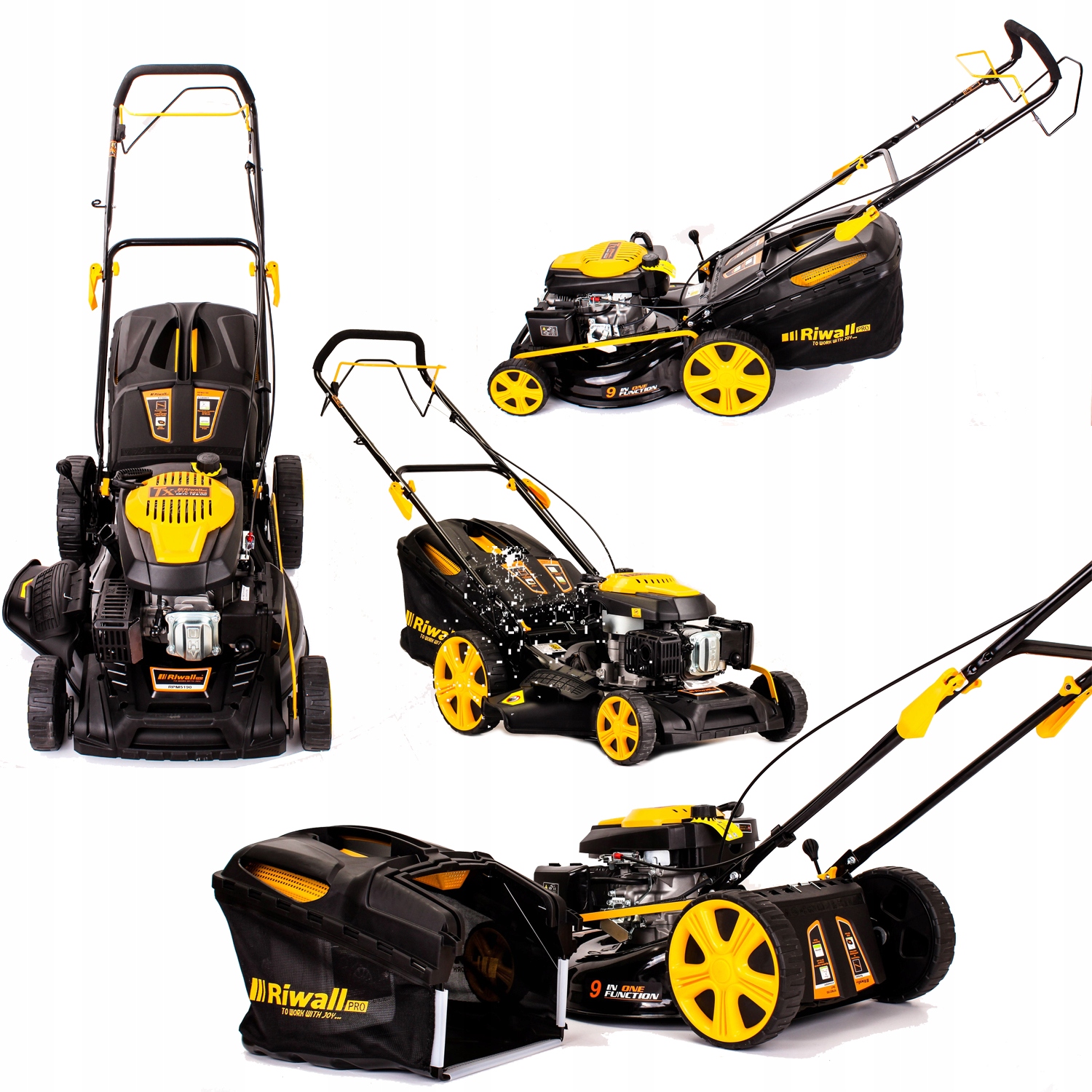 KOSIARKA SPALINOWA RIWALL 51CM 9w1 Z NAPĘDEM 5190 MOCNA Z 2 NOŻAMI + OLEJ EAN (GTIN) 8595123404818