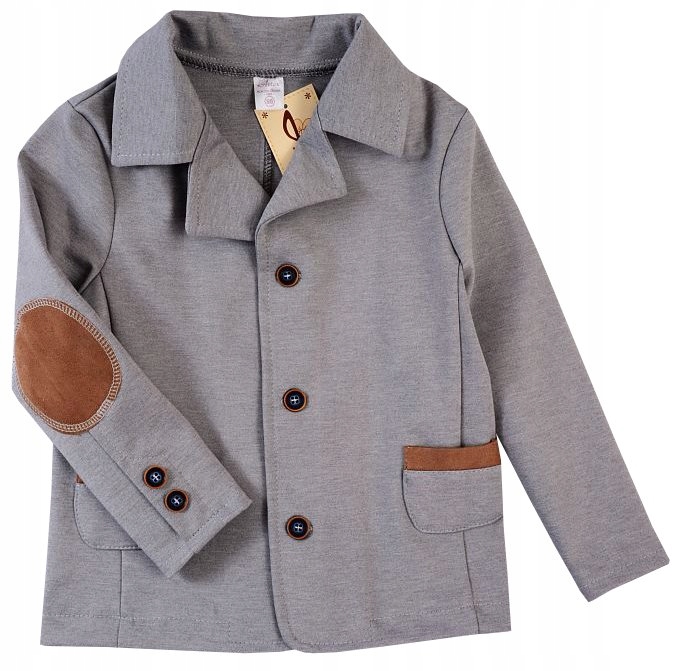 68 czapka pilotka wiązana elegancka szara ARTEX PL Rozmiar 38-40 cm