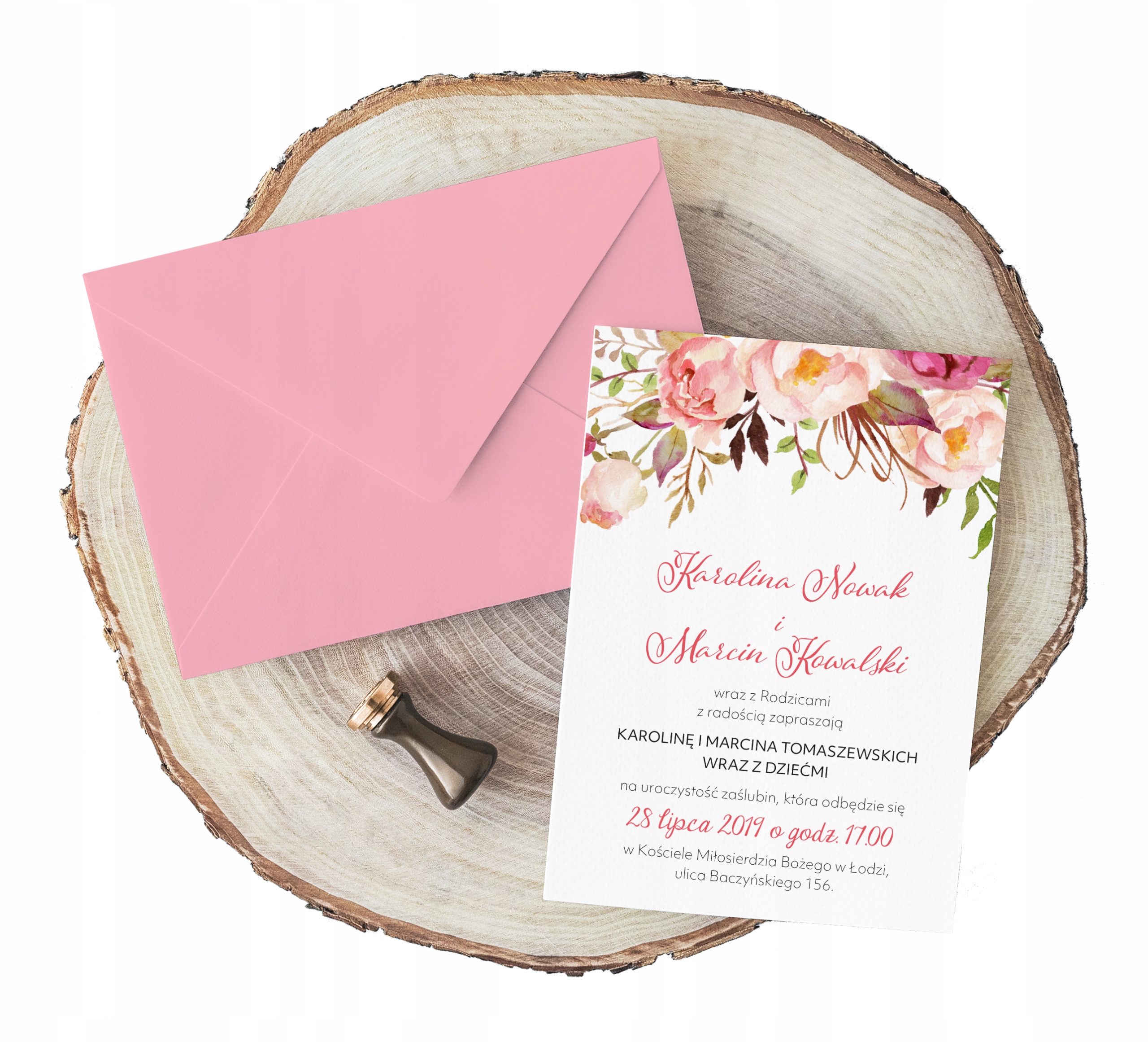 Zaproszenie kolekcja Mia Kwiaty Personalizacja Z5P Kod producenta Z5