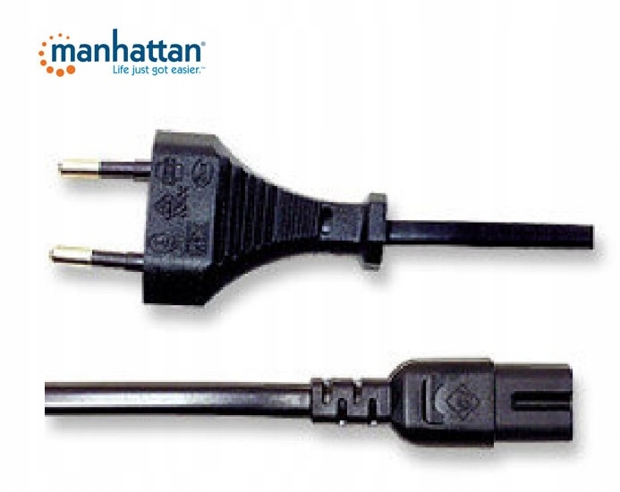 KABEL ZASILANIA LAPTOP ÓSEMKA 1,8M Marka Manhattan