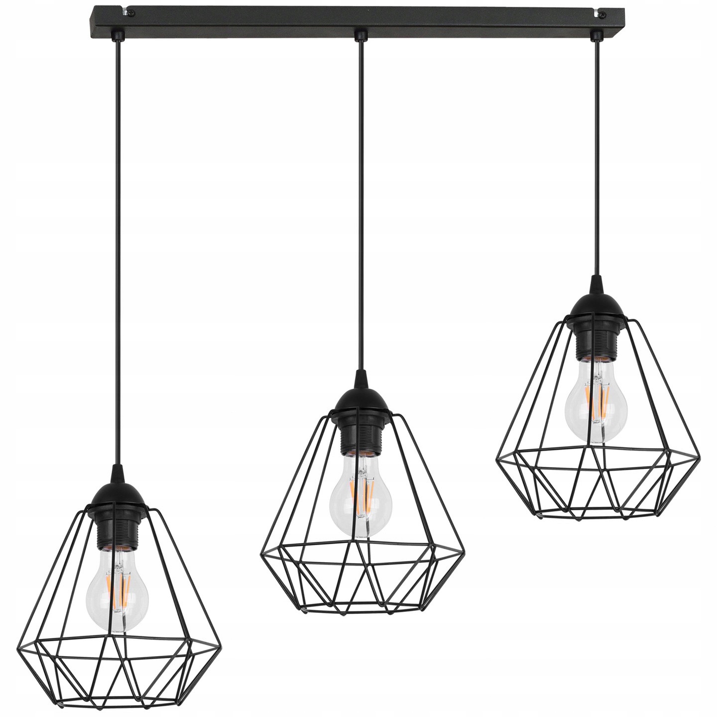 

Sufitowa Lampa Wisząca Diament Loft Edison Led