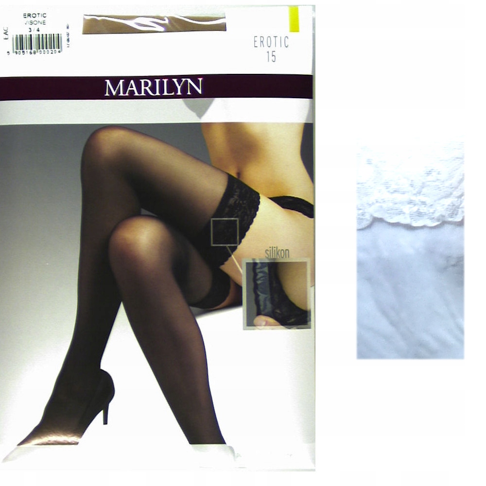 

Marilyn erotic 15 R3/4 bianco pończochy samonośne