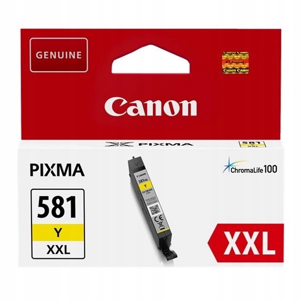 

Tusz org. Canon CLI-581XXL Ye TR7550 TR8550 TS6150