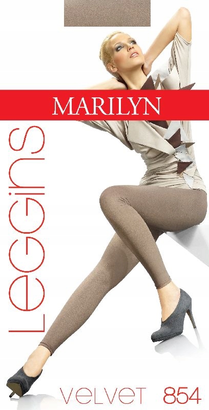 MARILYN AKSAMITNE WELUROWE LEGGINSY VELVET 854 M/L
