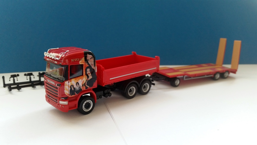 Herpa 307239 Scania R Hl sklápěč s TU3 Heidemann