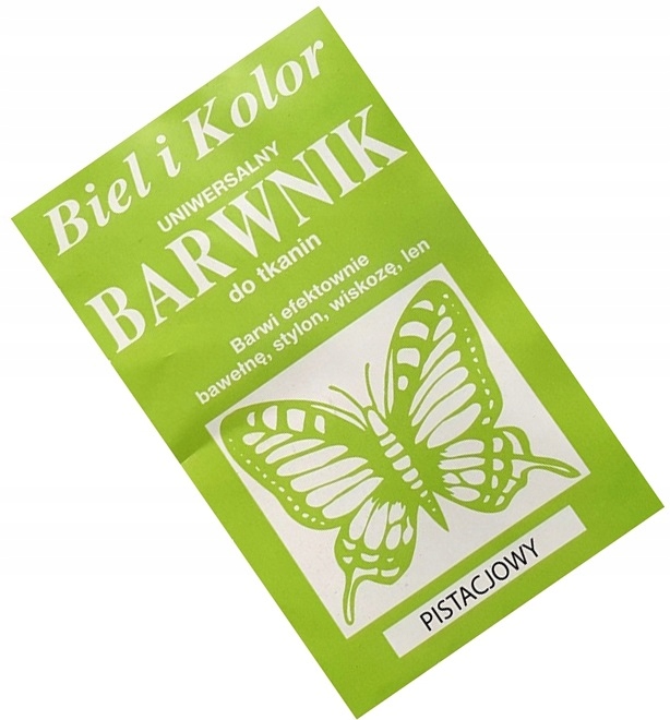 

Barwnik do Tkanin Bawełny Stylonu Lnu Pistacjowy