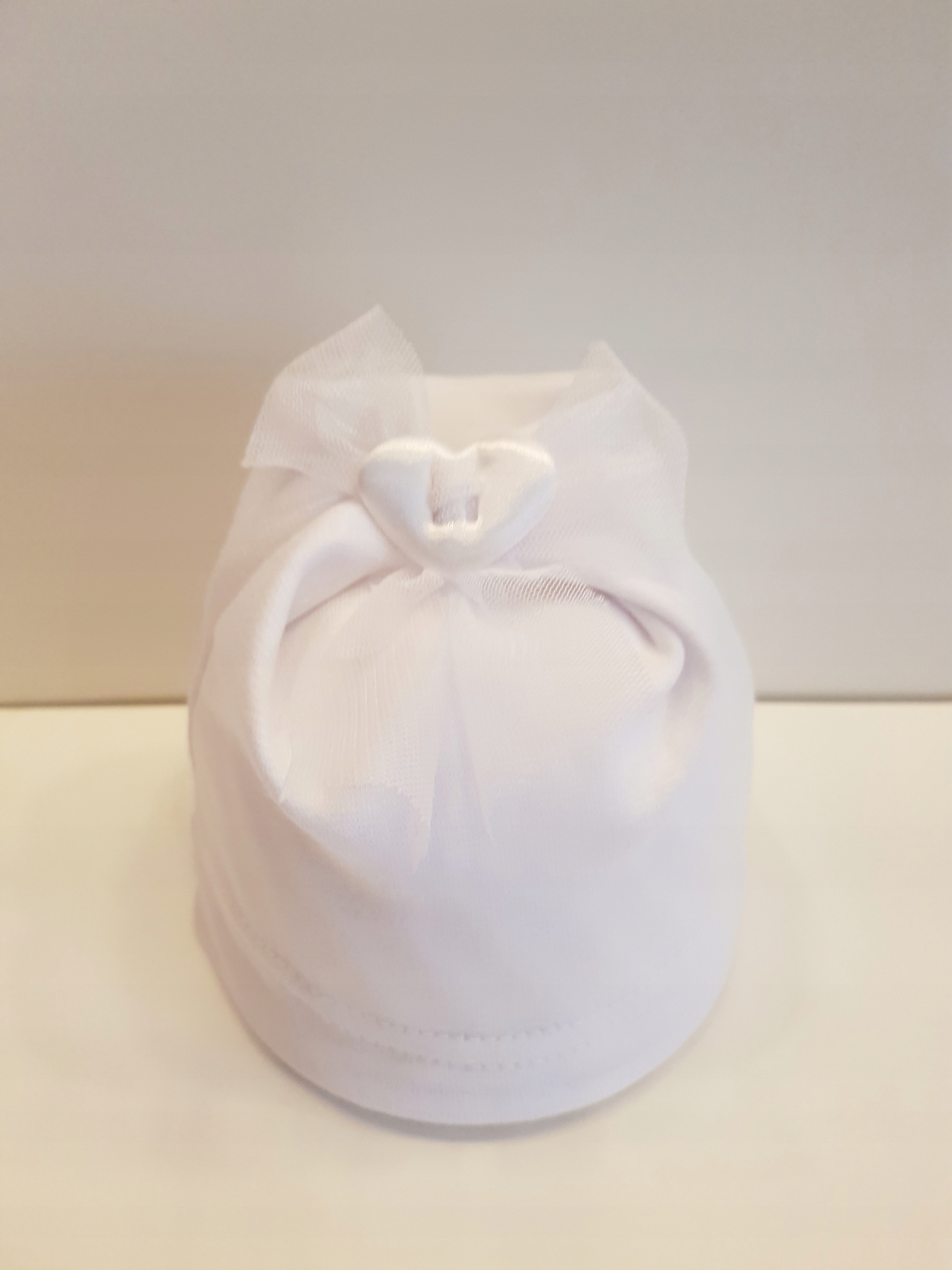 POLSKA CZAPKA KOKARDKA TIUL 0-24M-CA PRODUCENT 3WZ