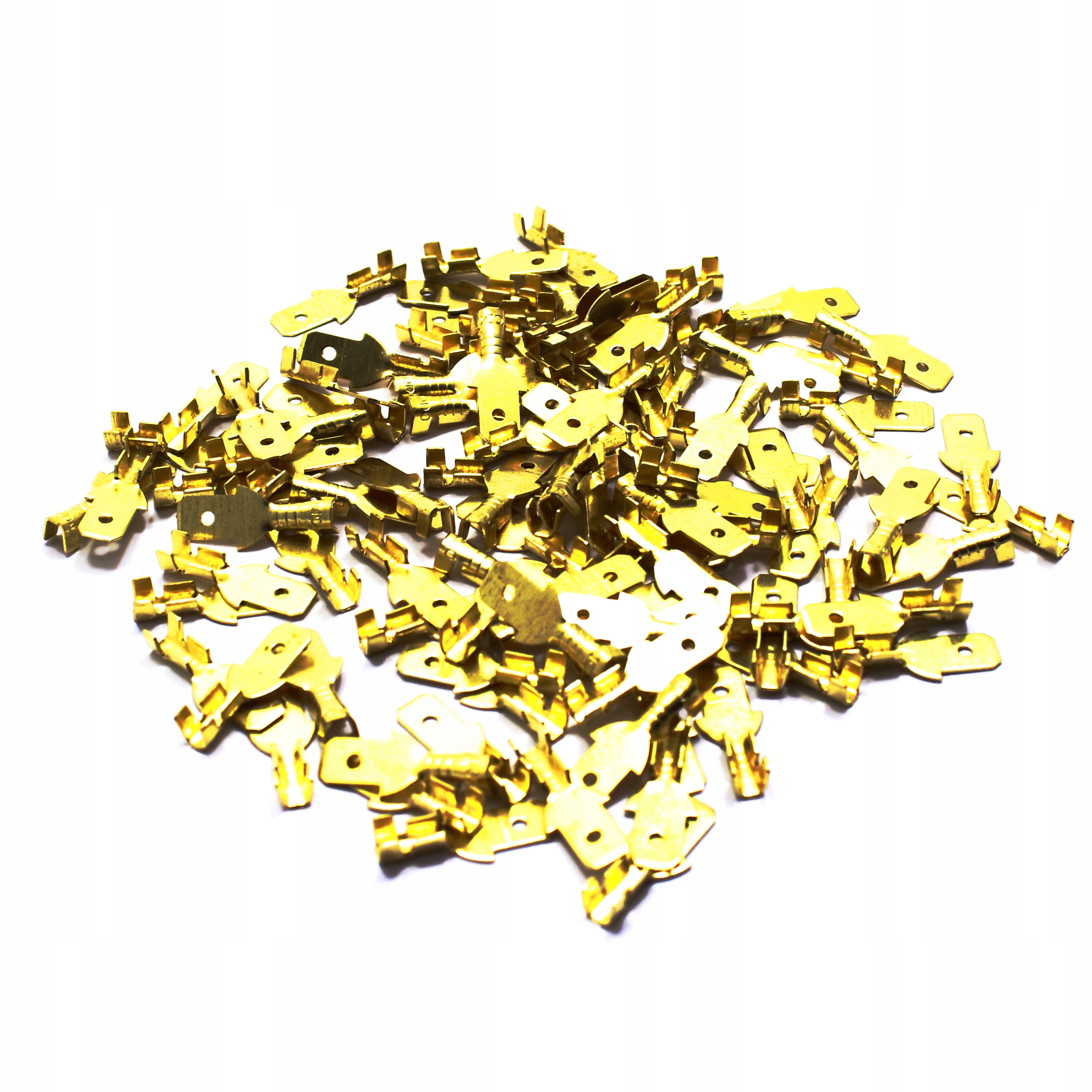 KONEKTORY SAMOCHODOWE MĘSKIE 4,8MM 100 SZT.