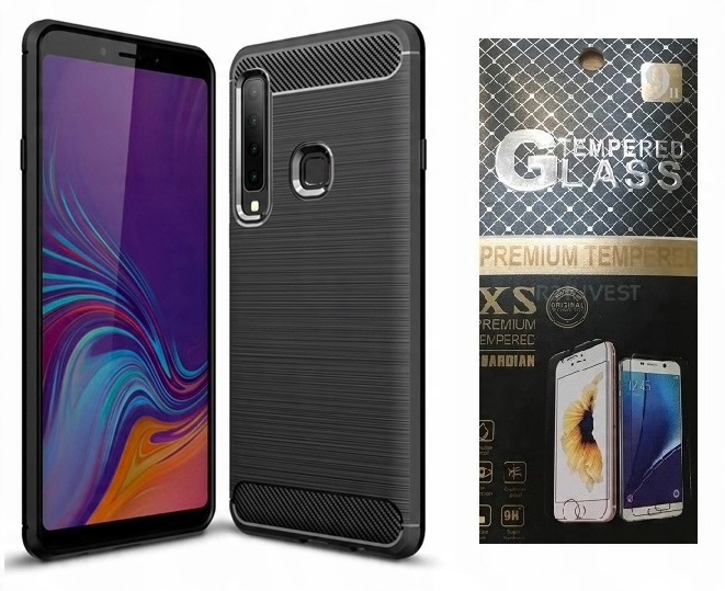 

Karbon Etui Carbon Samsung Galaxy A9 2018 + Szkło