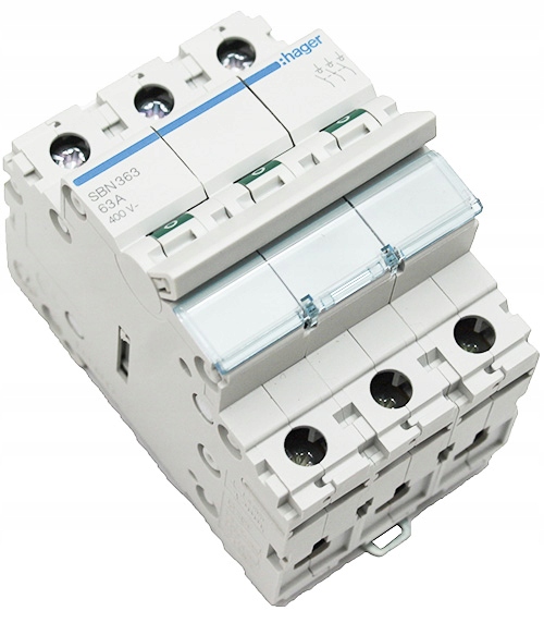 

Hager Rozłącznik Izolacyjny Wyłącznik 63A 3P