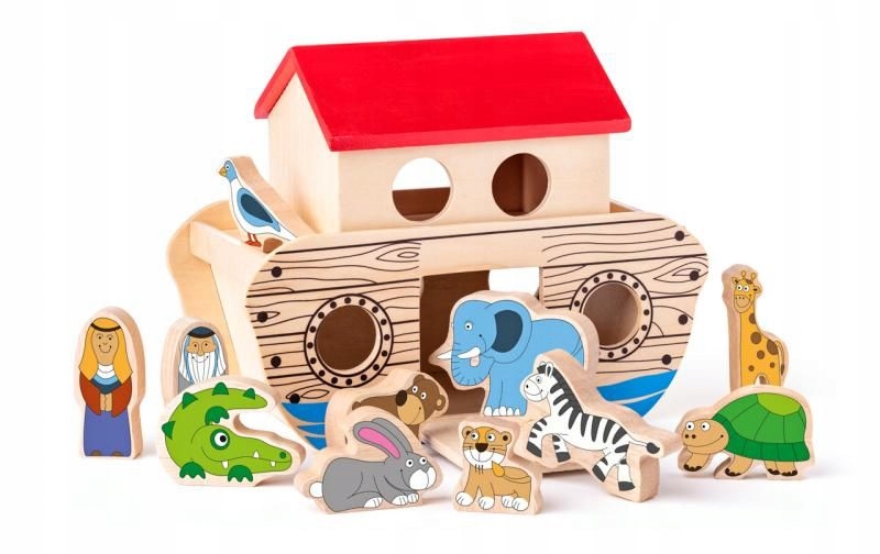 

Drewniana Arka Noego Zwierzęta Sorter