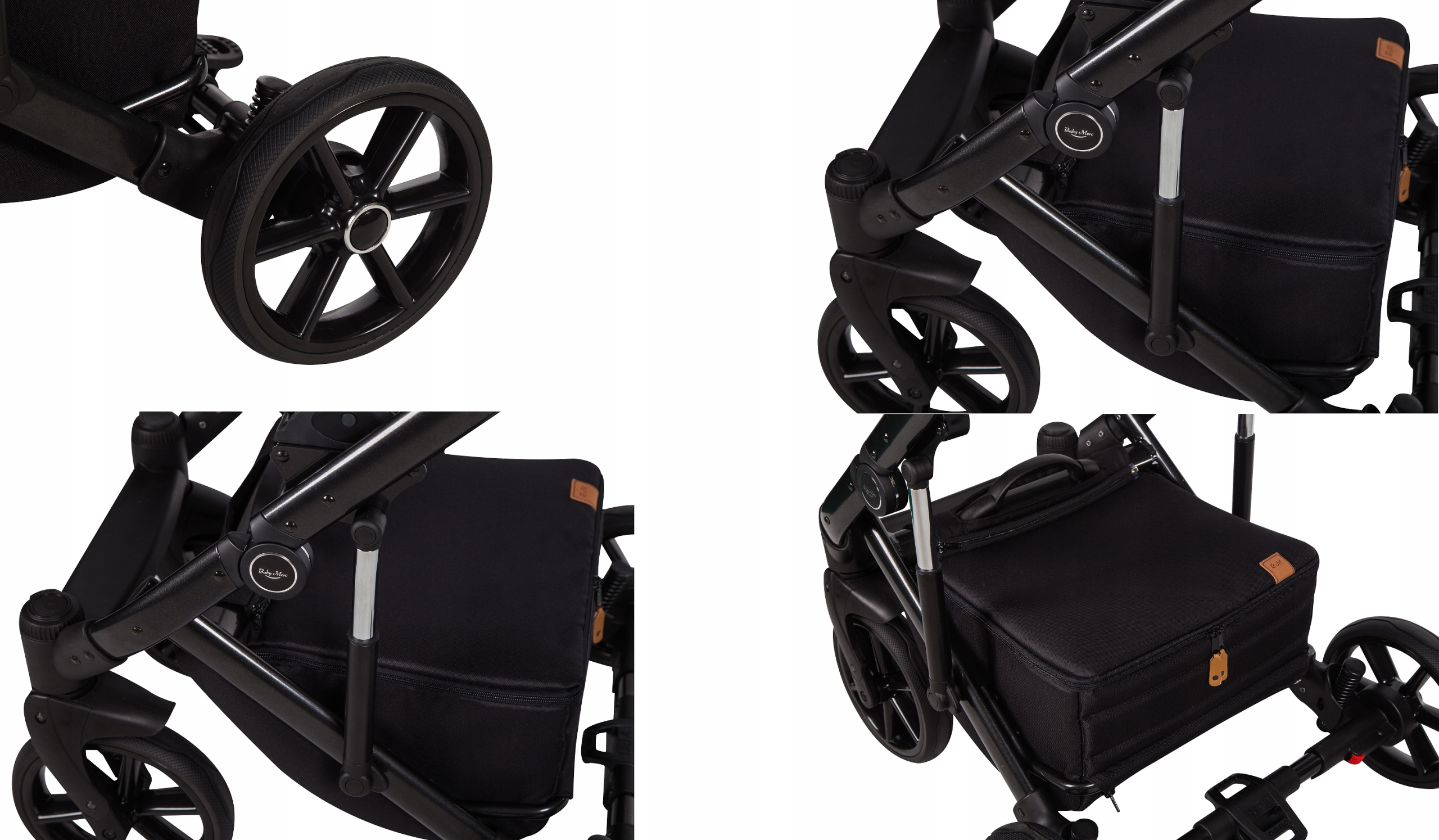 WÓZEK BABY MERC MOSCA-LIMITED EDITION 3W1 Rodzaj kół Żelowe