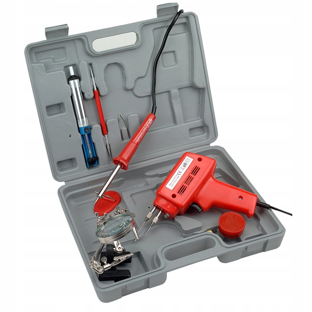 LUTOWNICA KOLBA PISTOLET ZESTAW LUTOWNICZY 9 EL Zasilanie sieciowe