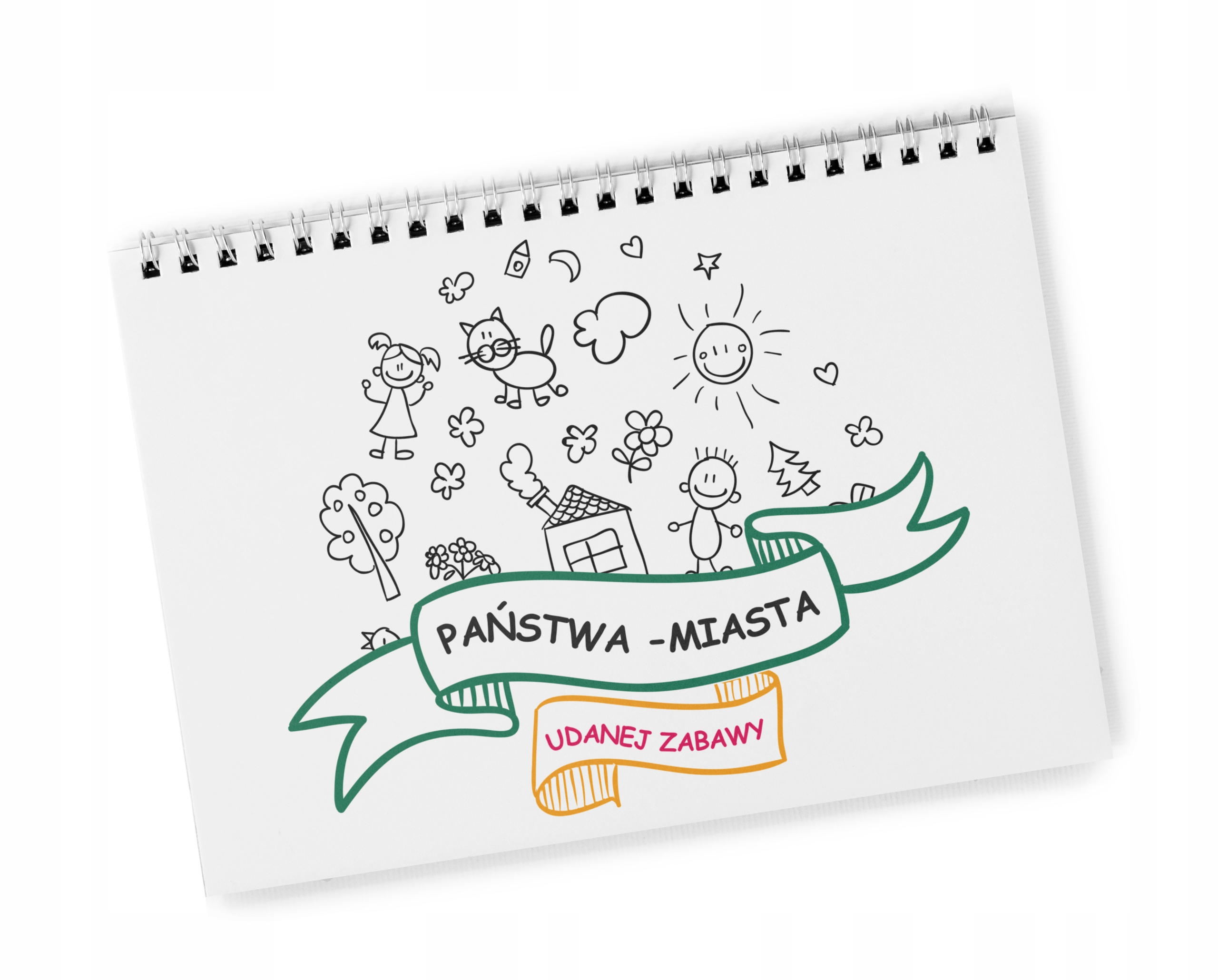 

Gra Państwa Miasta Książka A5 zestaw 30 plansz