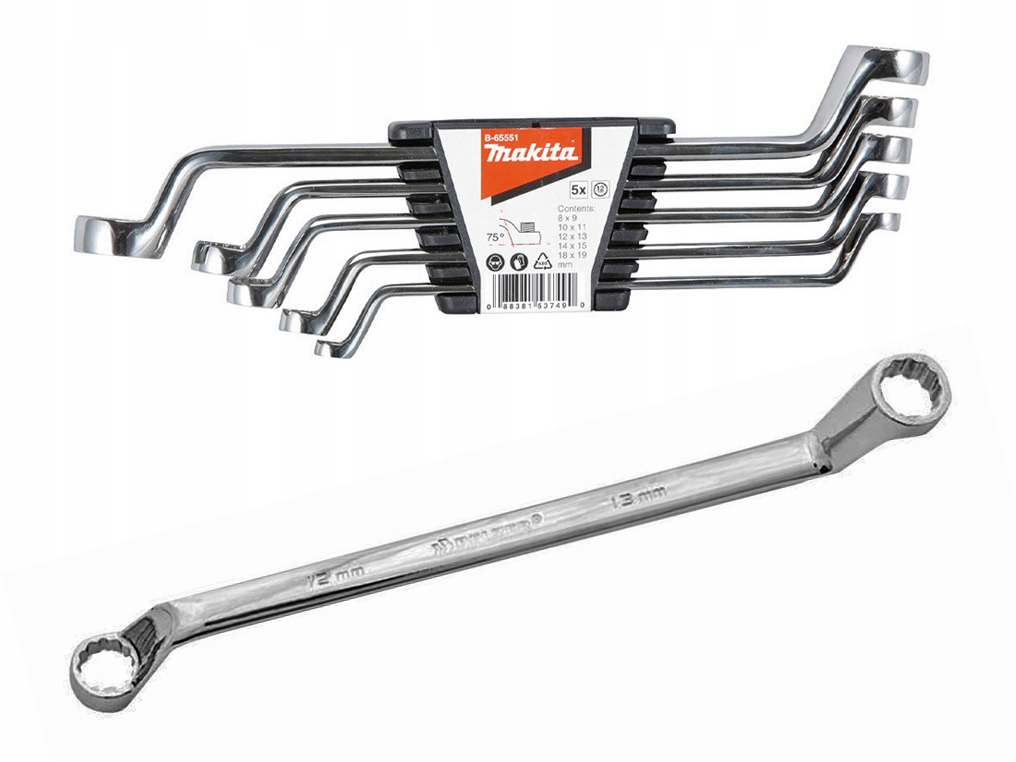 Makita Zestaw Podwójnych Kluczy Oczkowych 5 Szt. B-65551