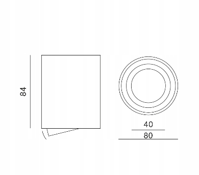Oprawa Sufitowa okrągła CZARNA Kobi OH36 Marka Kobi