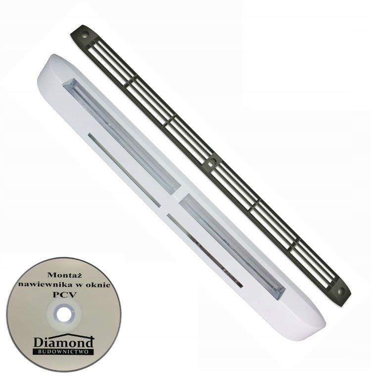 Nawiewnik do okien okna AIRA HY ANTRACYT/BIAŁY