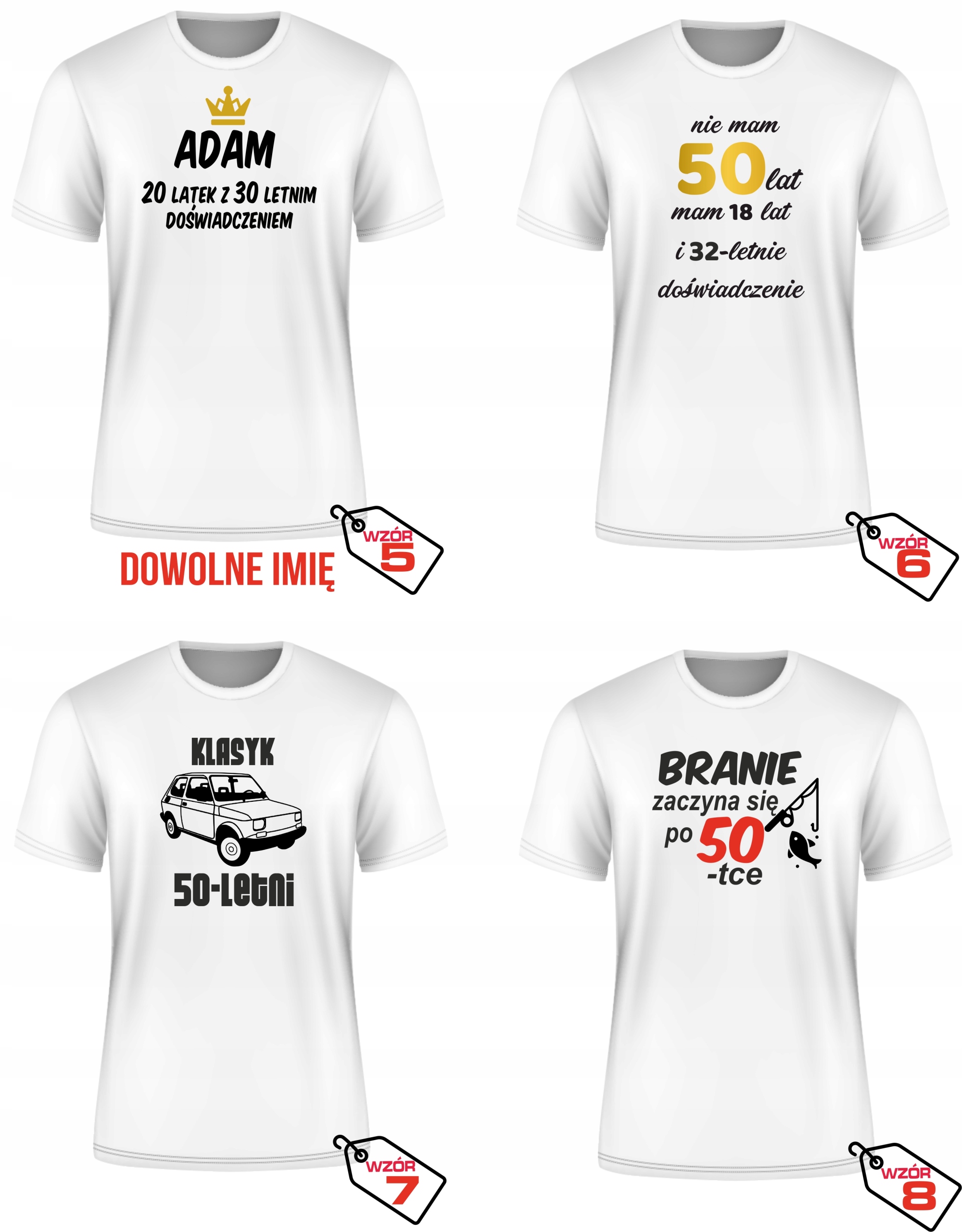 KOSZULKA NA 50 URODZINY NA 50 LAT SUPER PREZENT /m Rozmiar M