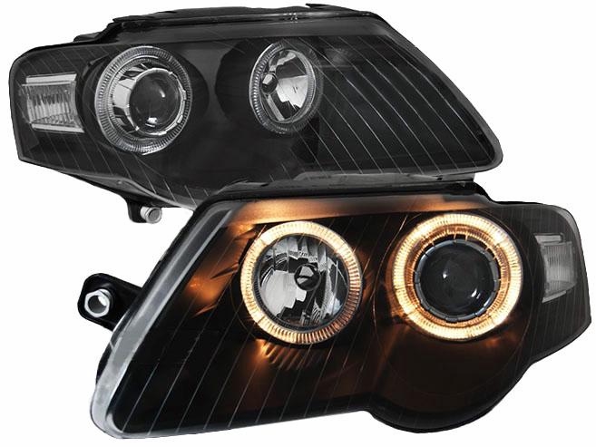 PASSAT B6 3C 05-10 LAMPY reflektory BLACK ringi Numer katalogowy części CTS-tuning-angel-eye C6