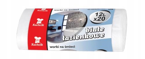 

Worki na śmieci łazienkowe białe 12 litrów 20 szt