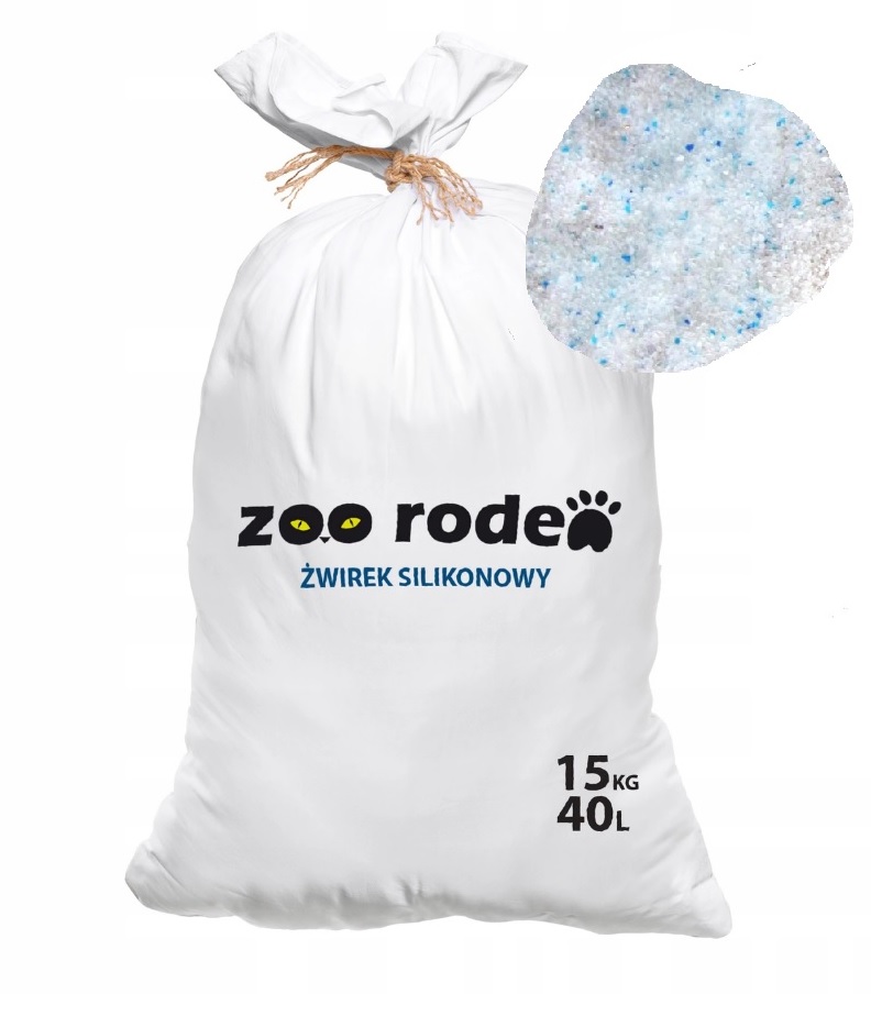 Silikonové stelivo pro kočky 15 kg 40 l