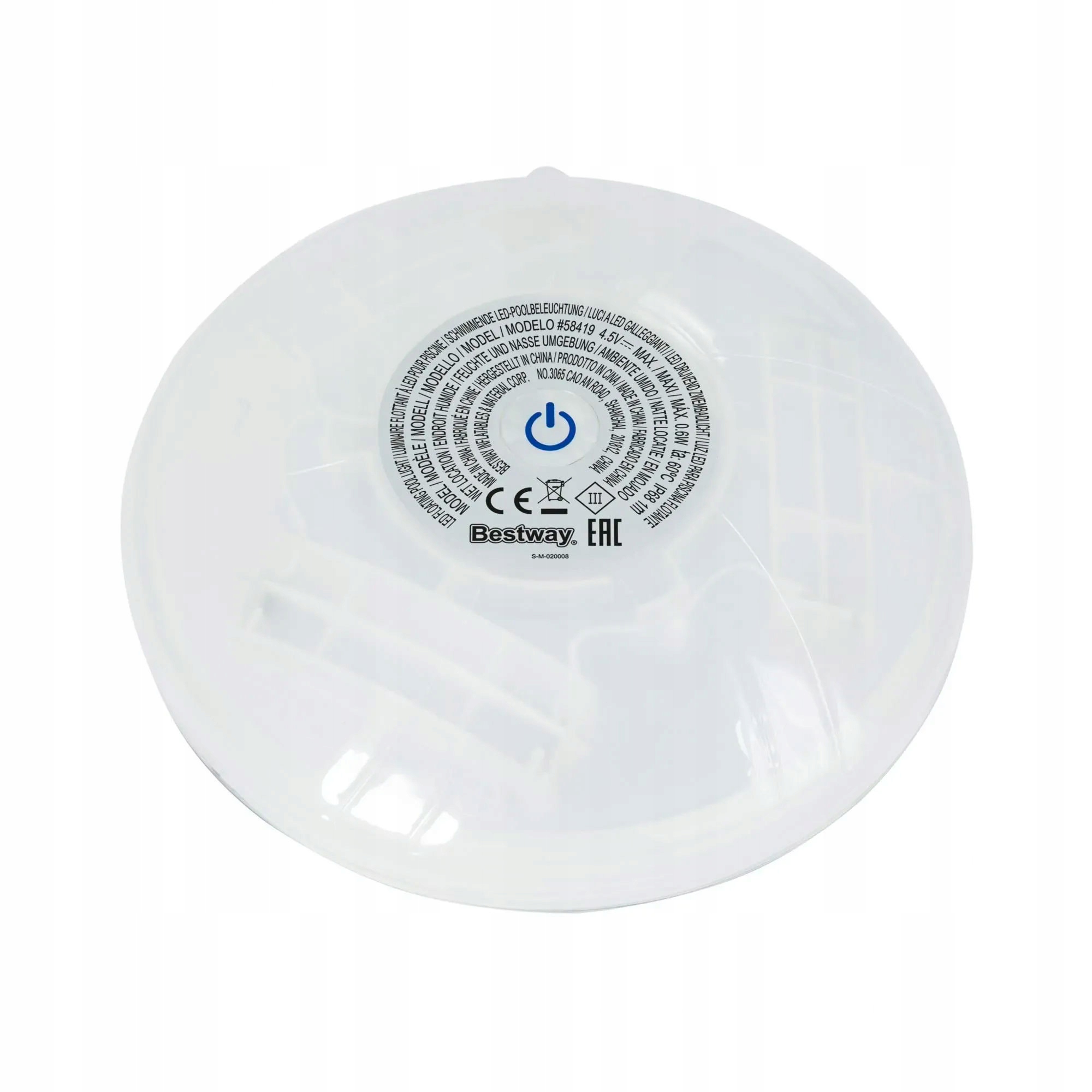 Oświetlenie LED Basenu Jacuzzi Spa Lampka Basenowa Pływająca BESTWAY 58419 Kod producenta 58419