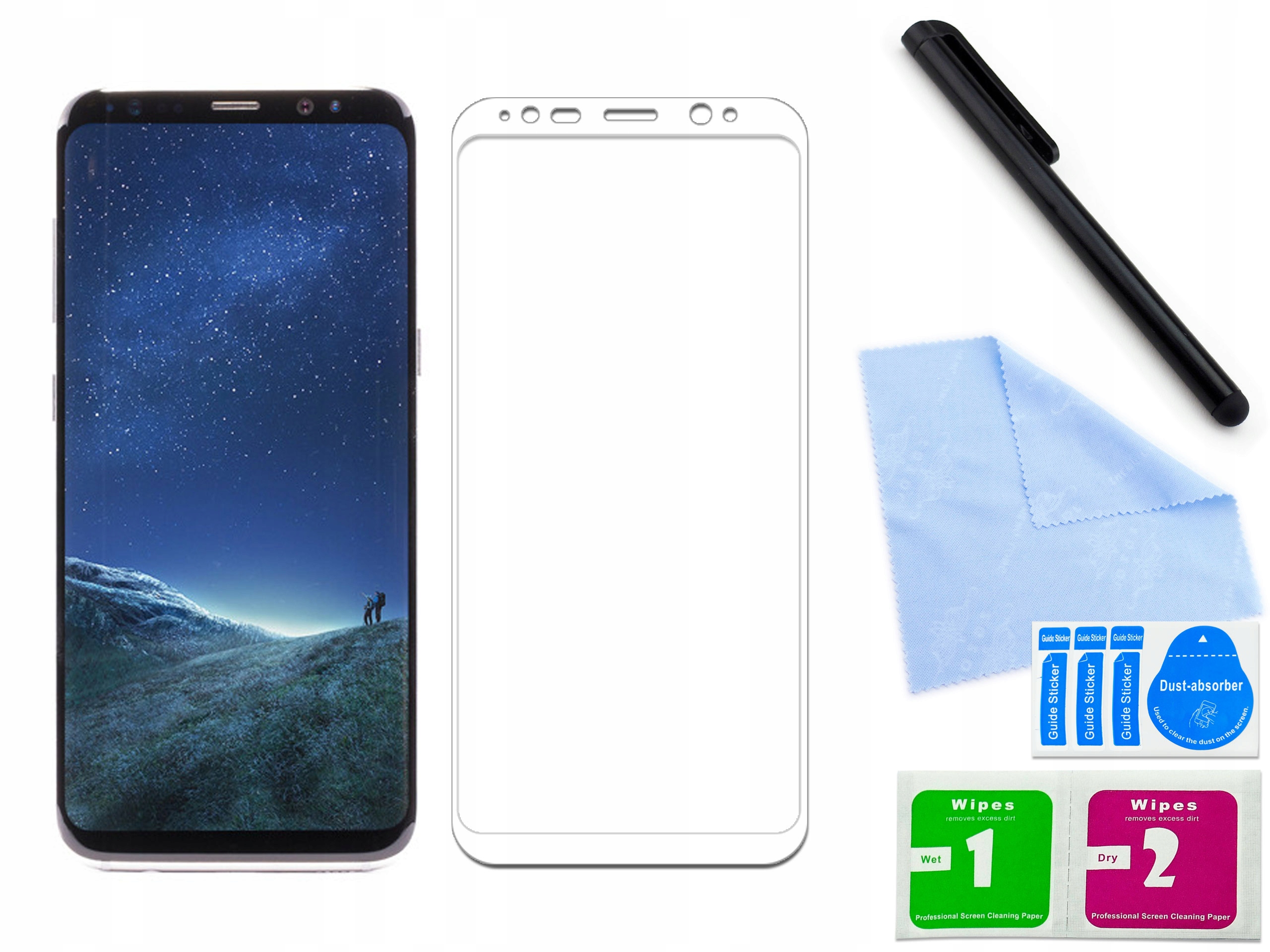 

Szkło 3D do telefonu Samsung Galaxy S8 Plus Białe