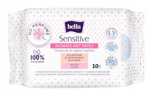 Bella Intima Chusteczki intymne sensitive 10 szt