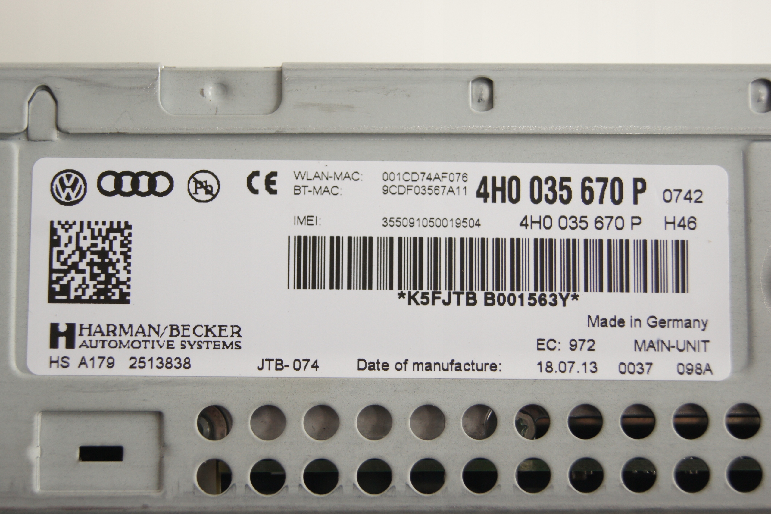 Audi OE 4H0035670P