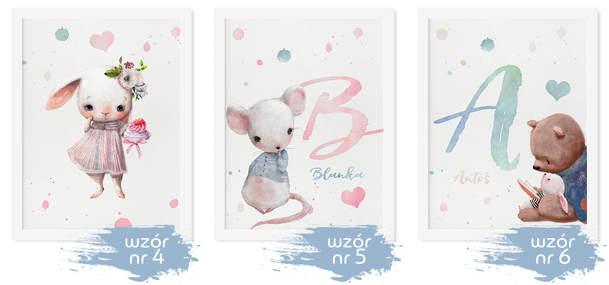 PLAKAT DLA DZIECKA 30X40 CM A3 + RAMKA Płeć Chłopcy Dziewczynki