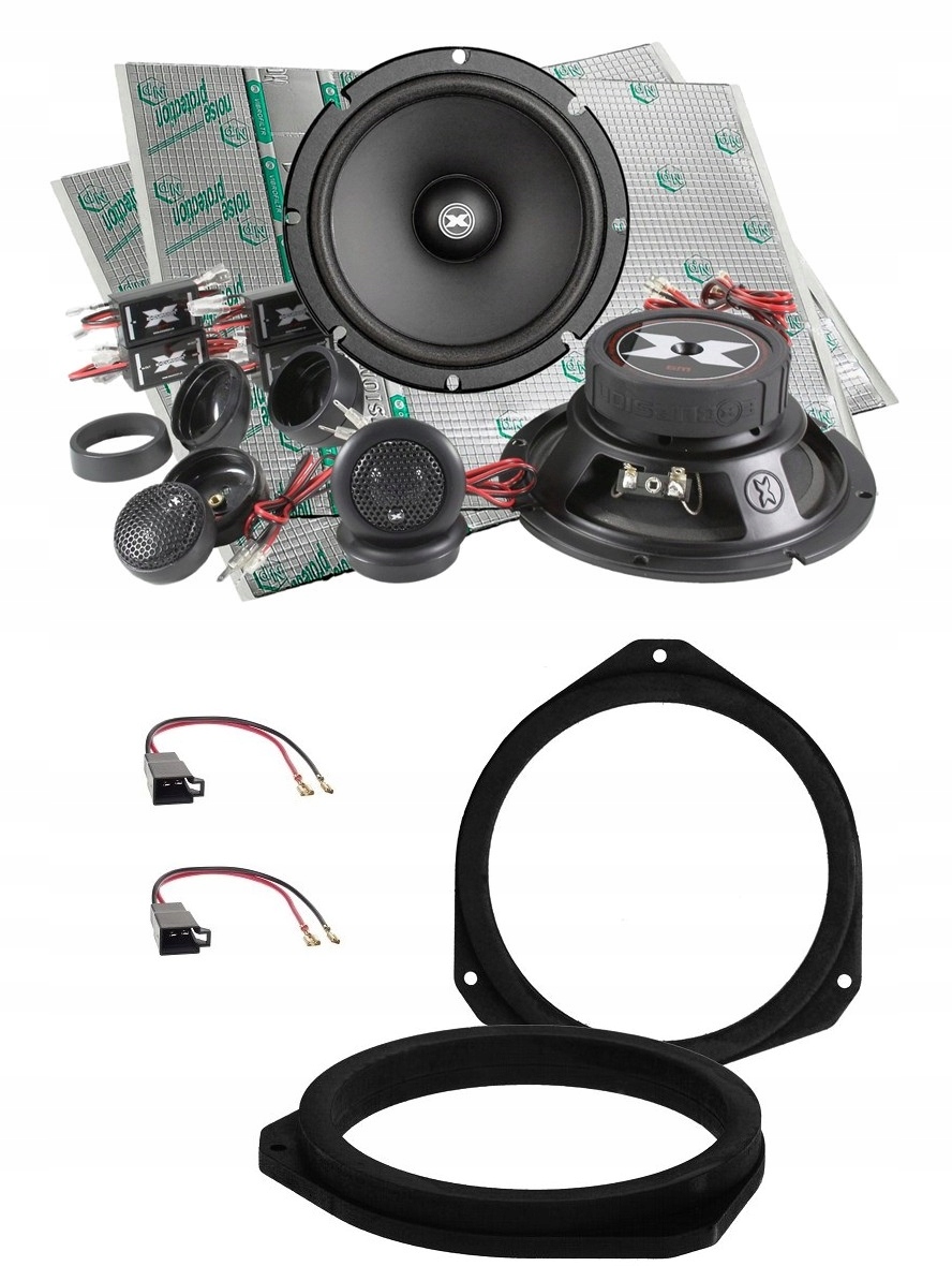 Podložky Reproduktory do auta 165 mm Excursion SX-6C Opel Corsa D Astra H Predná Časť