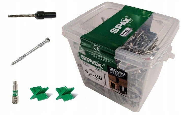 

Spax wkręty do deski tarasowej 4,5x60 mm Bonus 2