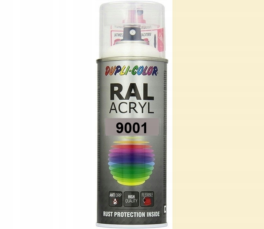 MOTIP RAL ACRYL 9001 PÓŁMAT DUPLI-COLOR FARBA AKRYL SPRAY 400 ML