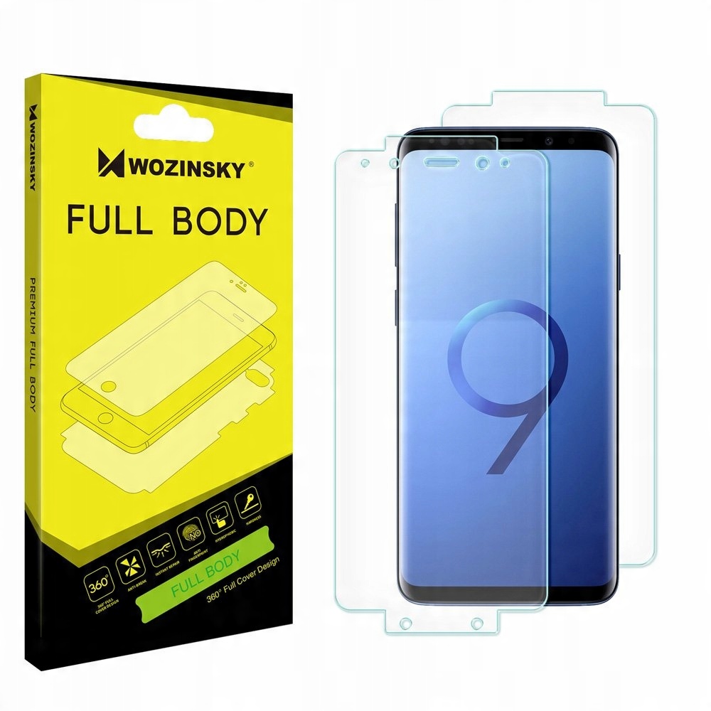 

2xFOLIA Na Cały Ekran + Tył Samsung Galaxy S9