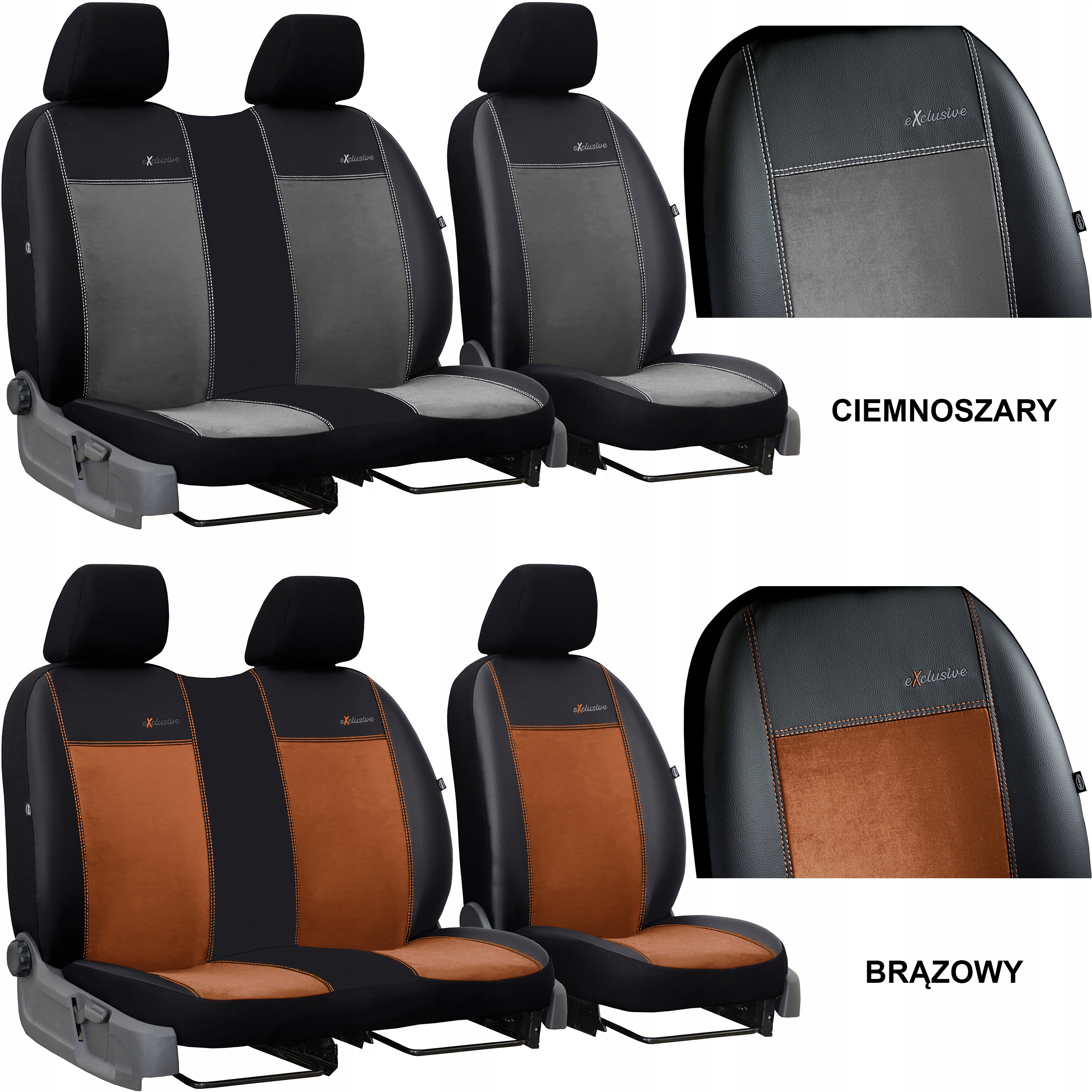 POKROWCE MIAROWE NA SIEDZENIA IVECO DAILY 6 FL 2+1 Przeznaczenie przednie fotele